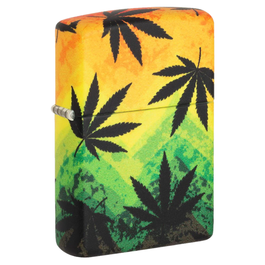 Zippo Lighter Cannabis Design