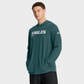 NFL Dri-FIT Long Sleeve Hoodie 2025 Sideline Pure Fury Eagles