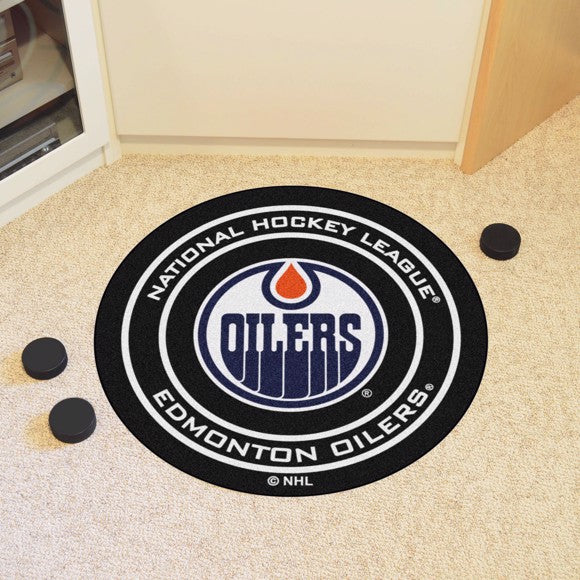 NHL Fan Mat Puck Oilers