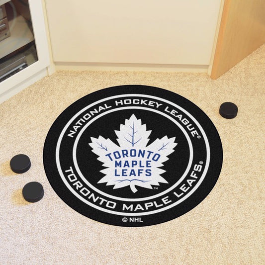 NHL Fan Mat Puck Maple Leafs