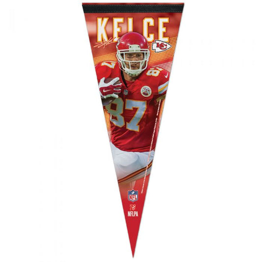 NFL Player Felt Pennant Travis Kelce Chiefs