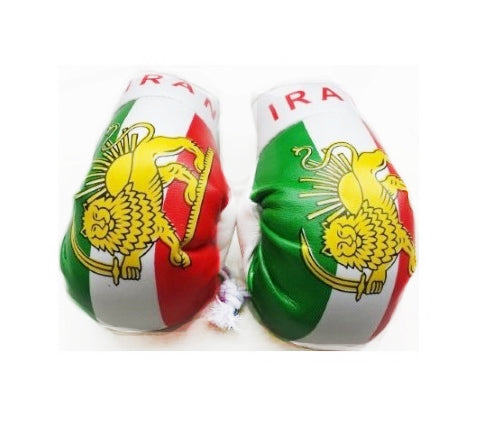 Country Boxing Gloves Set Iran (1907-1980) (White Border)