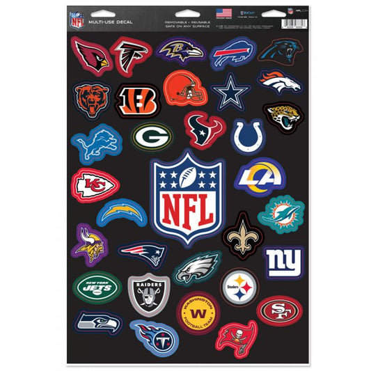 NFL Multi Use Decal All Teams National Football League