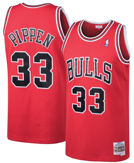 NBA Hardwood Classics Player 1997-98 Swingman Jersey Scottie Pippen Bulls (Red)
