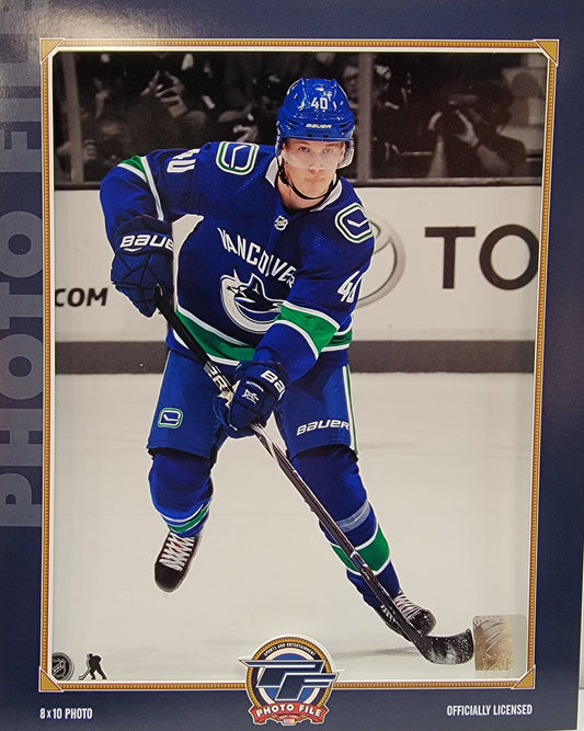 NHL 8x10 Player Photograph Elias Pettersson Canucks