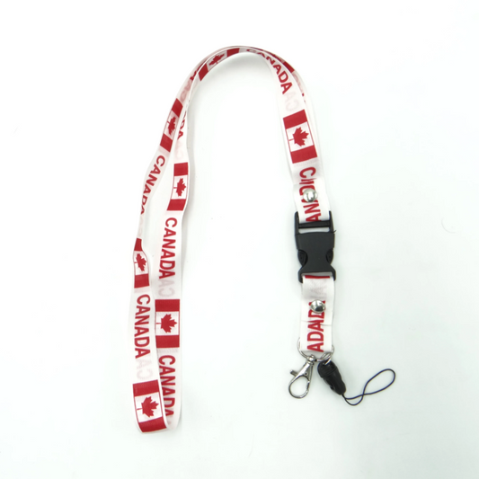 Country Lanyard Canada (White)