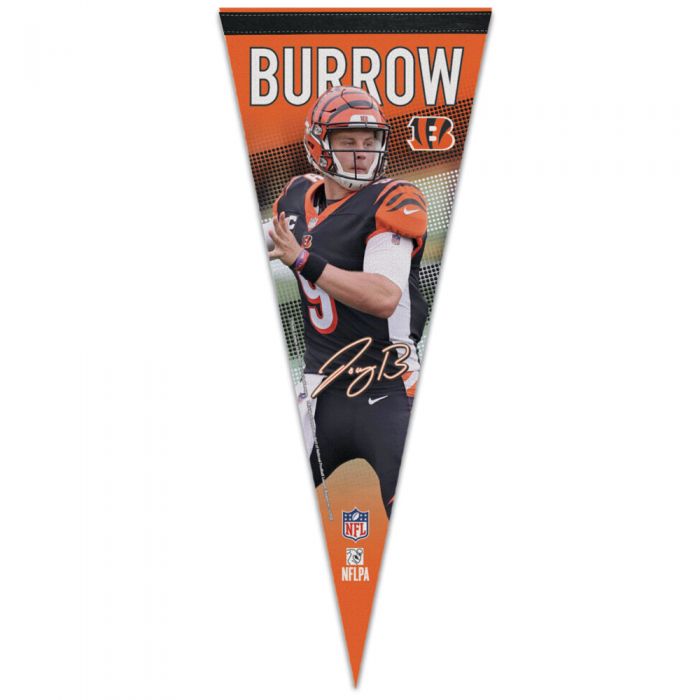 NFL Player Felt Pennant Joe Burrow Bengals