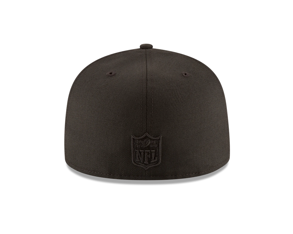 NFL Hat 5950 Blackout Raiders