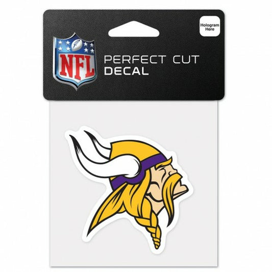 NFL Perfect Cut Decal 4X4 Vikings