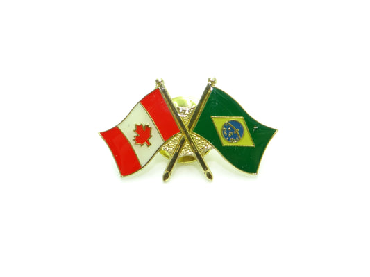 Country Lapel Pin Friendship Brasil