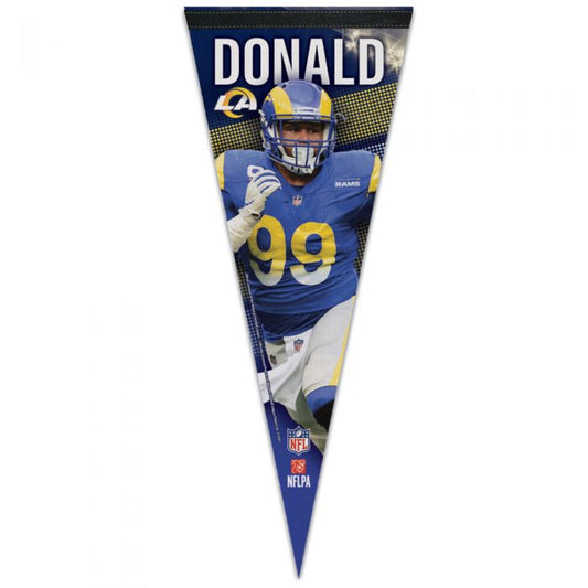 NFL Player Felt Pennant Aaron Donald Rams