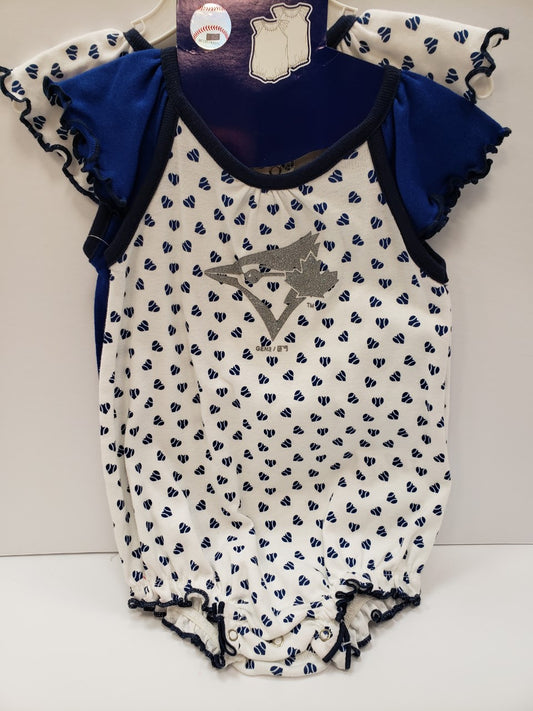 MLB Infant 2pc Onesie Set Play With Heart Blue Jays