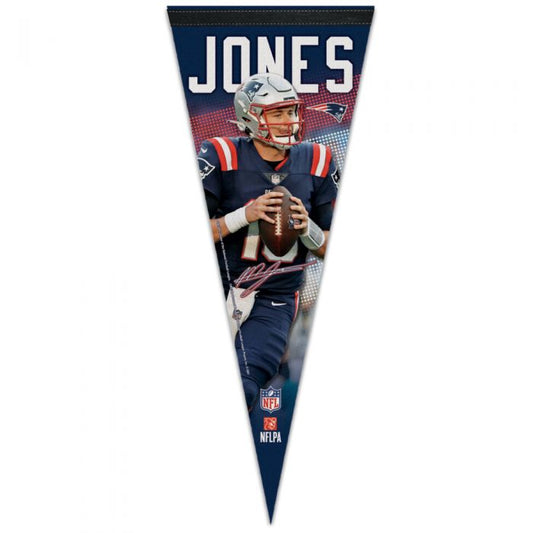 NFL Player Felt Pennant Mac Jones Patriots