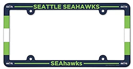 NFL License Plate Frame Plastic Seahawks