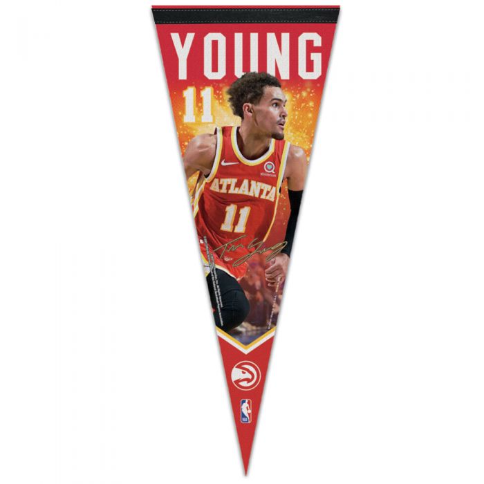 NBA Player Felt Pennant Trae Young Hawks