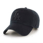 MLB Hat Clean Up Black On Black Dodgers