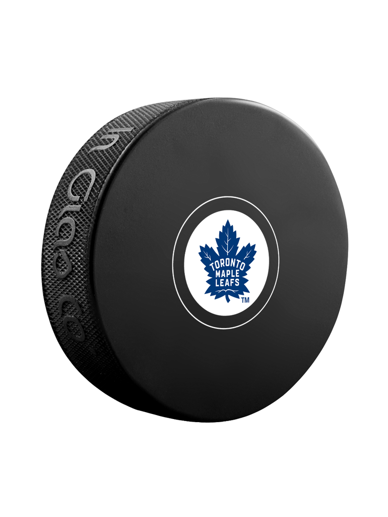 NHL Puck Autograph Maple Leafs