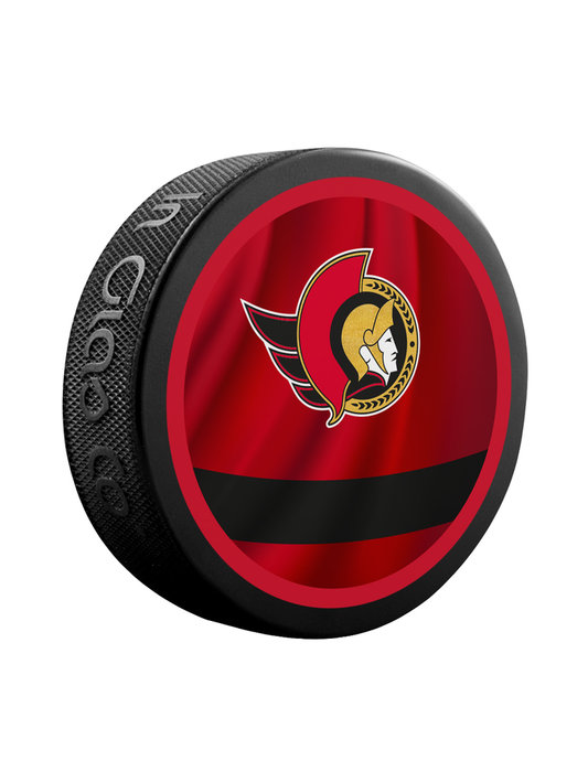 NHL Puck Reverse Retro Senators