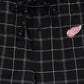 NHL PJ Pant Plaid Stitch Logo Red Wings