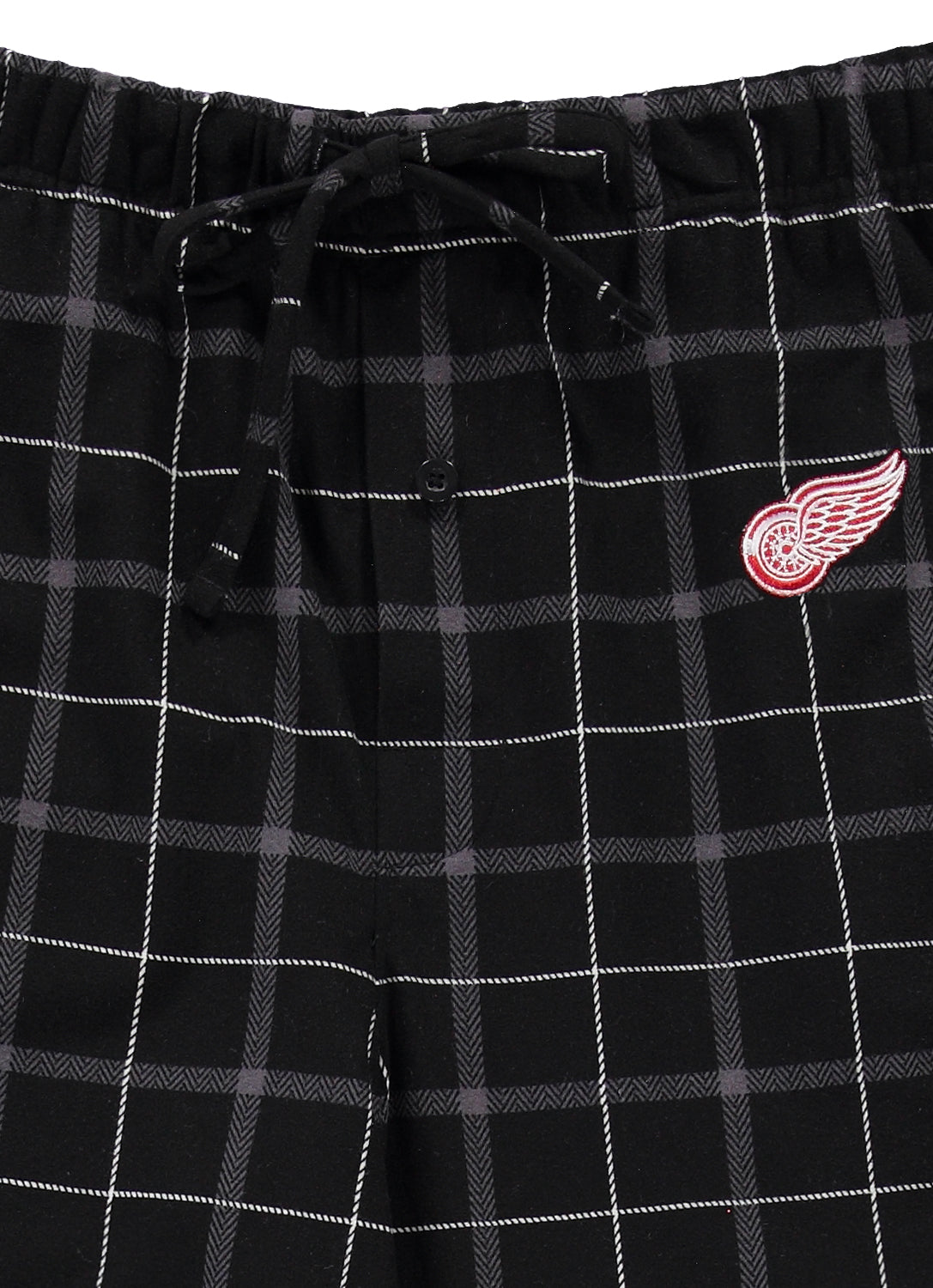 NHL PJ Pant Plaid Stitch Logo Red Wings