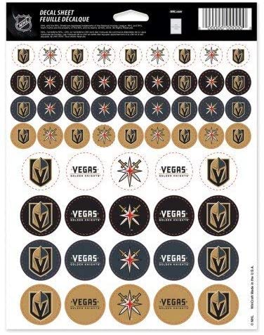 NHL Decal Sheet 56pcs Golden Knights
