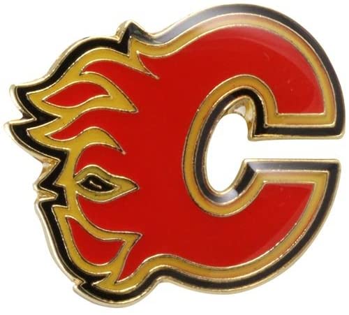 NHL Lapel Pin Logo Flames