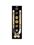 NHL Mini Stick Logo Set Mascot Bruins