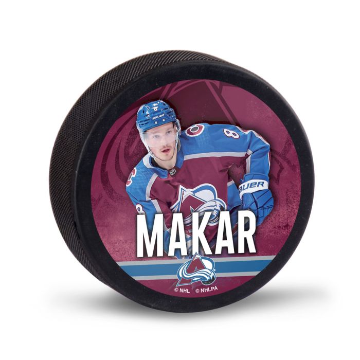 NHL Player Puck Cale Makar Avalanche