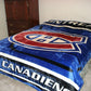 NHL Queen Sized Royal Plush Blanket Canadiens