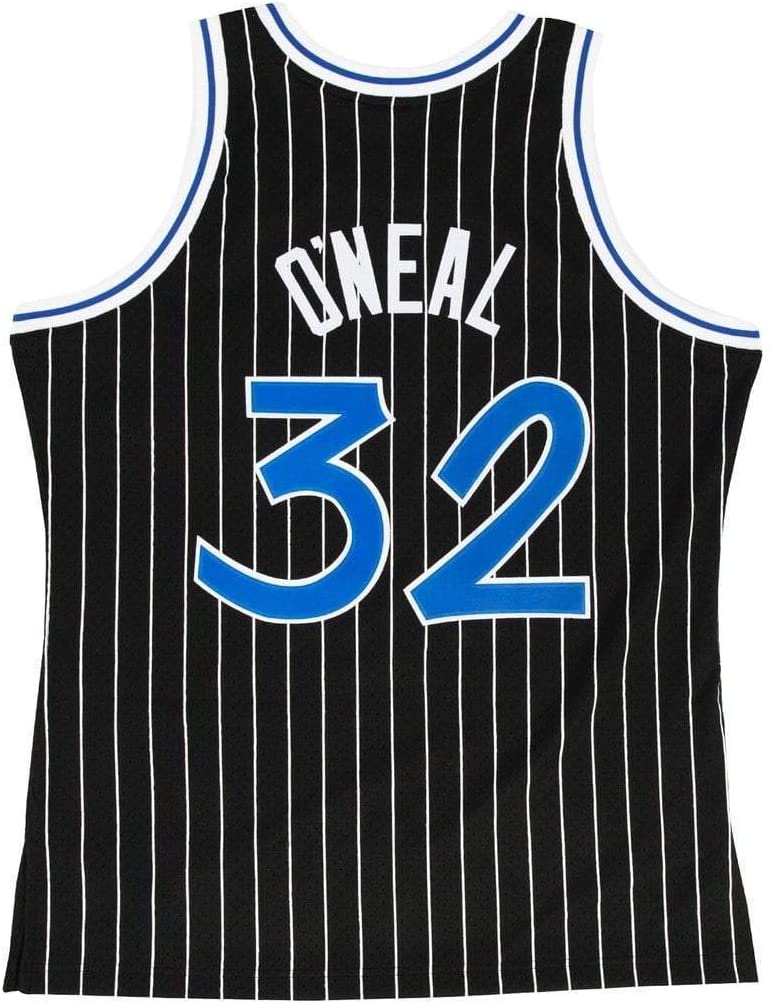 NBA Hardwood Classics Player 1994-95 Swingman Jersey Shaquille O'Neal Magic (Black w/Pin Stripes)