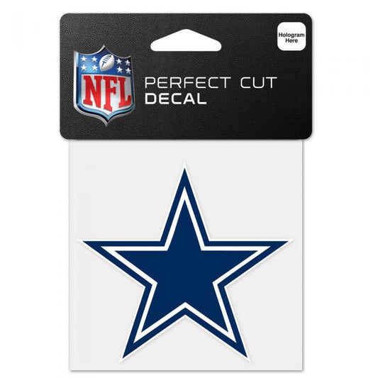 NFL Perfect Cut Decal 4x4 Cowboys