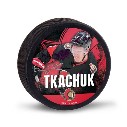 NHL Player Puck Brady Tkachuk Senators