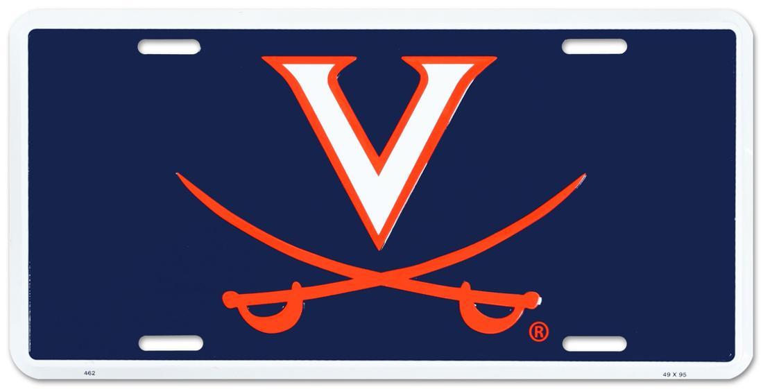 NCAA License Plate Metal Cavaliers