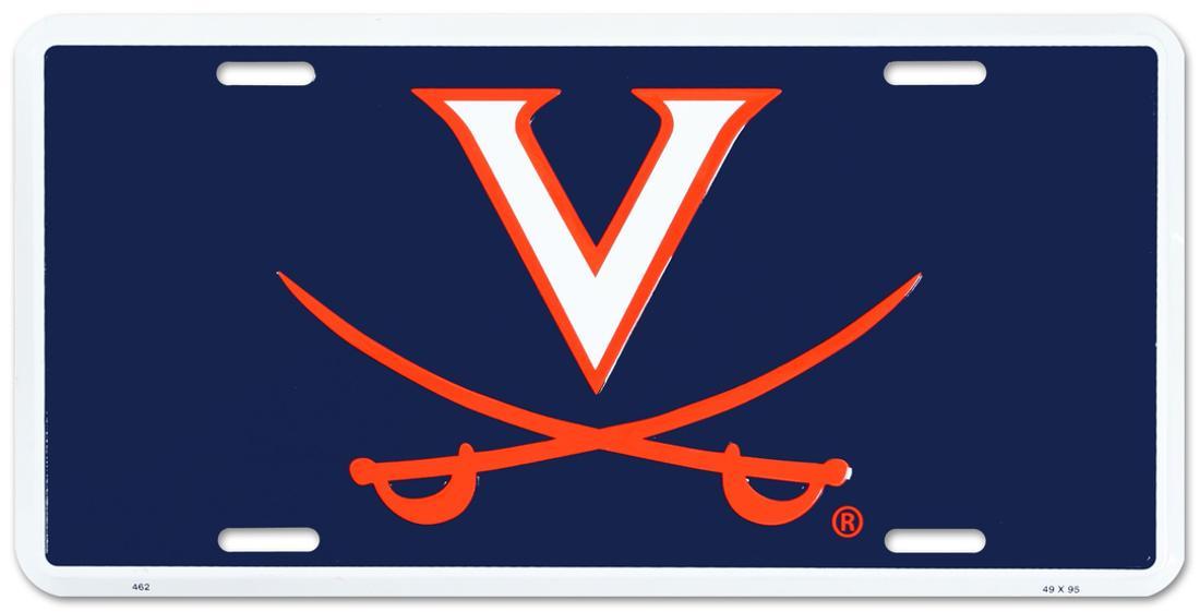 NCAA License Plate Metal Virginia Cavaliers