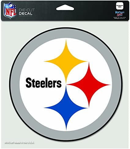 NFL Perfect Cut Decal 8X8 Steelers