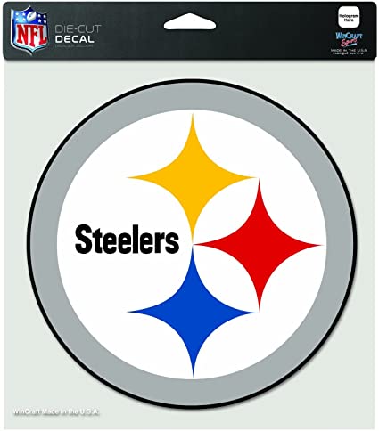 NFL Perfect Cut Decal 8x8 Steelers
