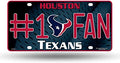 NFL License Plate Metal #1 Fan Texans