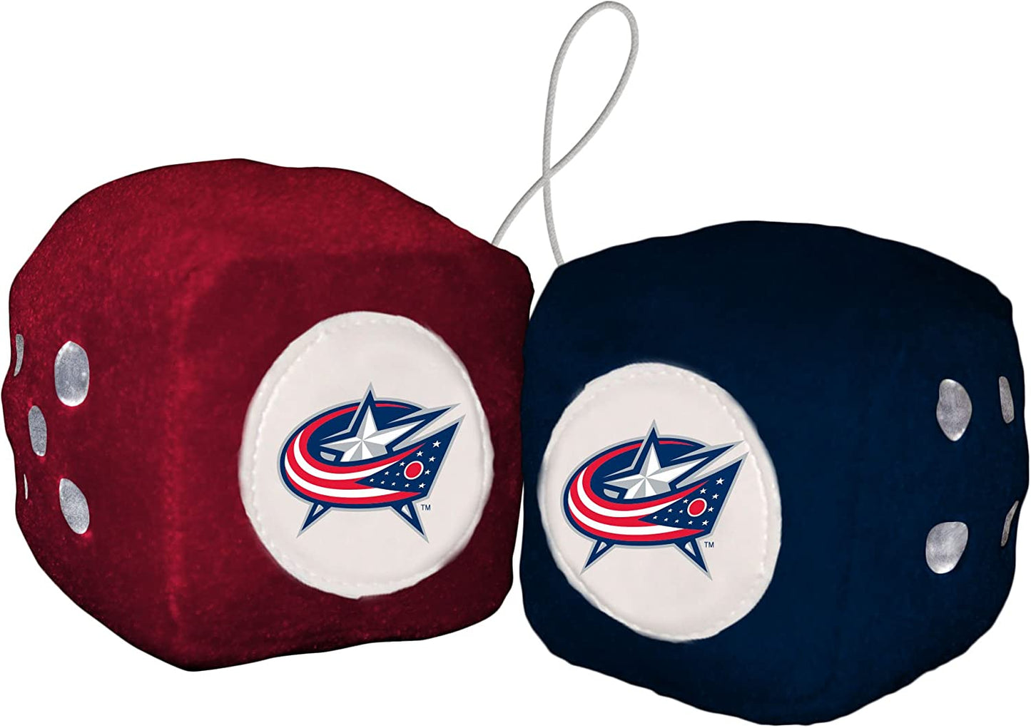 NHL Fuzzy Dice Blue Jackets