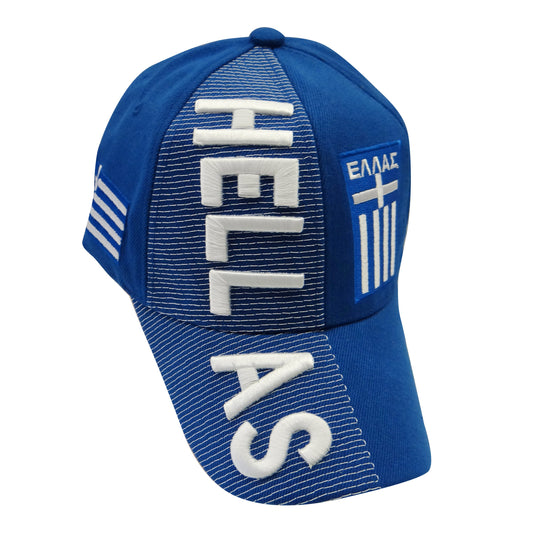 Country Hat 3D Greece (Royal Blue)