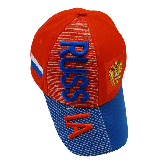 Country Hat 3D Russia (Red and Blue)