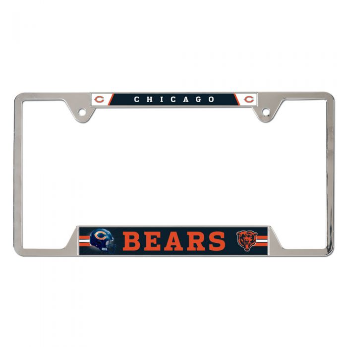 NFL License Plate Frame Metal Bears