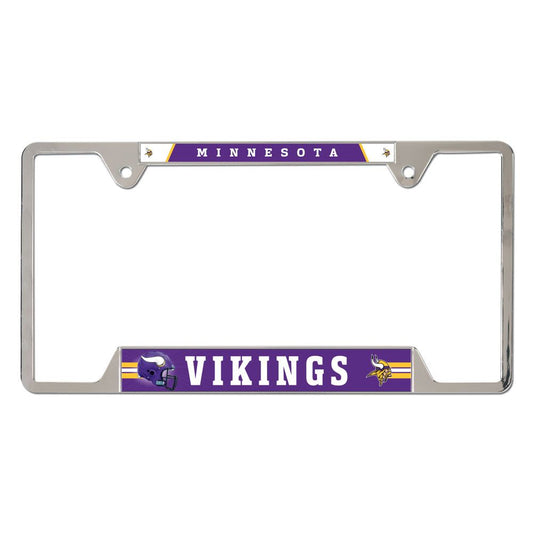 NFL License Plate Frame Metal Vikings