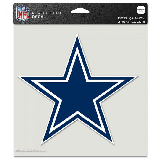 NFL Perfect Cut Decal 8x8 Cowboys