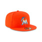 MLB Hat 5950 ACPerf Road Marlins (Orange)