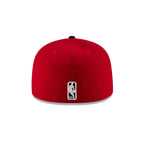 NBA Hat 5950 Basic Two Tone Bulls (Red and Black)