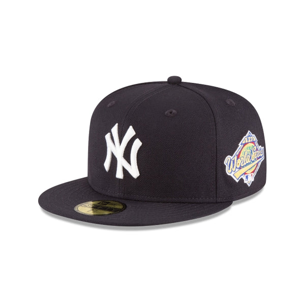 MLB Hat 5950 Cooperstown Wool World Series 1996 Yankees (Navy Blue)