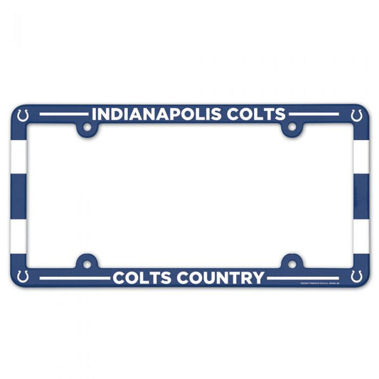 NFL License Plate Frame Plastic Colts