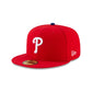 MLB Hat 5950 ACPerf Game Phillies (Red)
