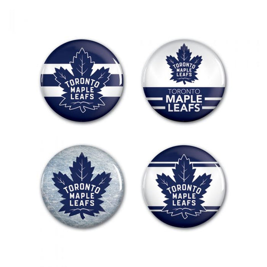 NHL Button Set Maple Leafs