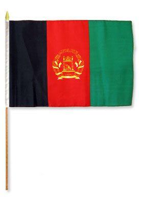 Country Stick Flag 12x18 Afghanistan